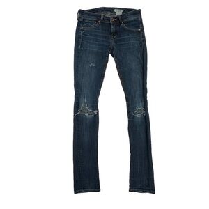 &DENIM Skinny Low Waist Distressed Jeans Size 25 x 32 Women’s